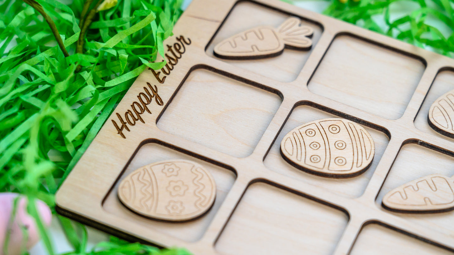 Wooden Easter game "Tic-Tac-Toe"