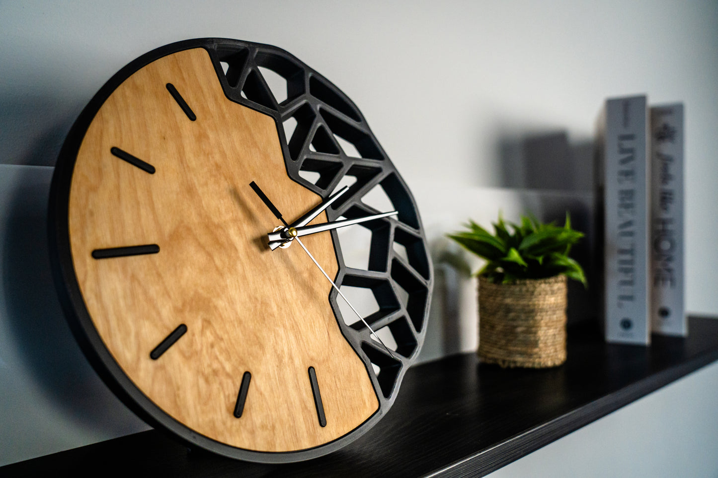 Minimalistic and abstract clock