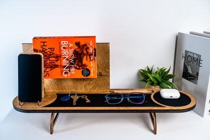 Wooden organizer for living room and hallway
