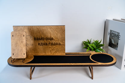 Wooden organizer for living room and hallway