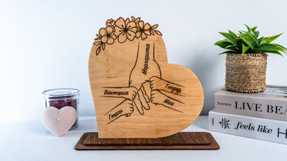 Персонализирана семейна табела „Сърцето на дома“