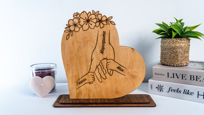 Персонализирана семейна табела „Сърцето на дома“