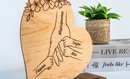 Персонализирана семейна табела „Сърцето на дома“